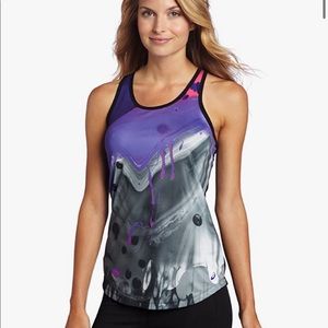 Asics Purple and Gray Tank Top